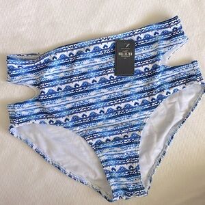 NWT HOLLISTER - Side-Cutout High Waisted Bikini Bottom (M)